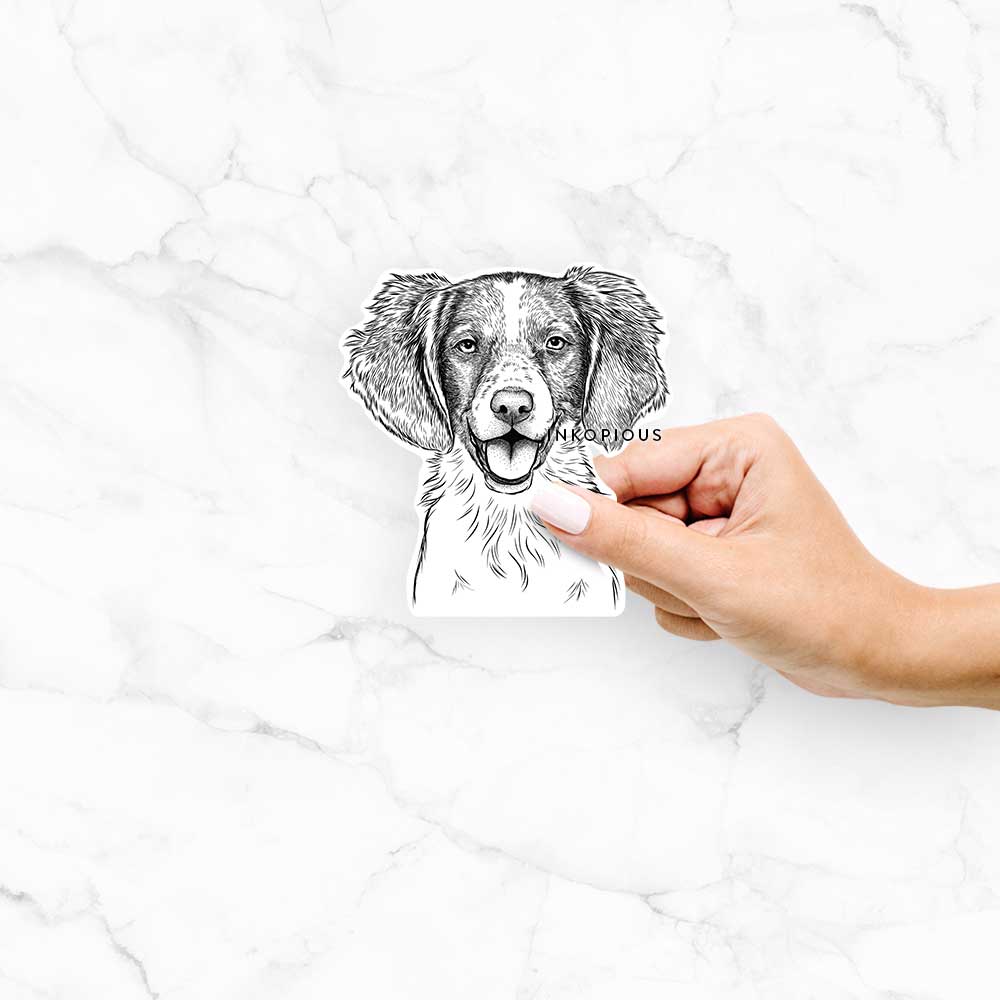 Happy Holly the Brittany Spaniel - Decal Sticker