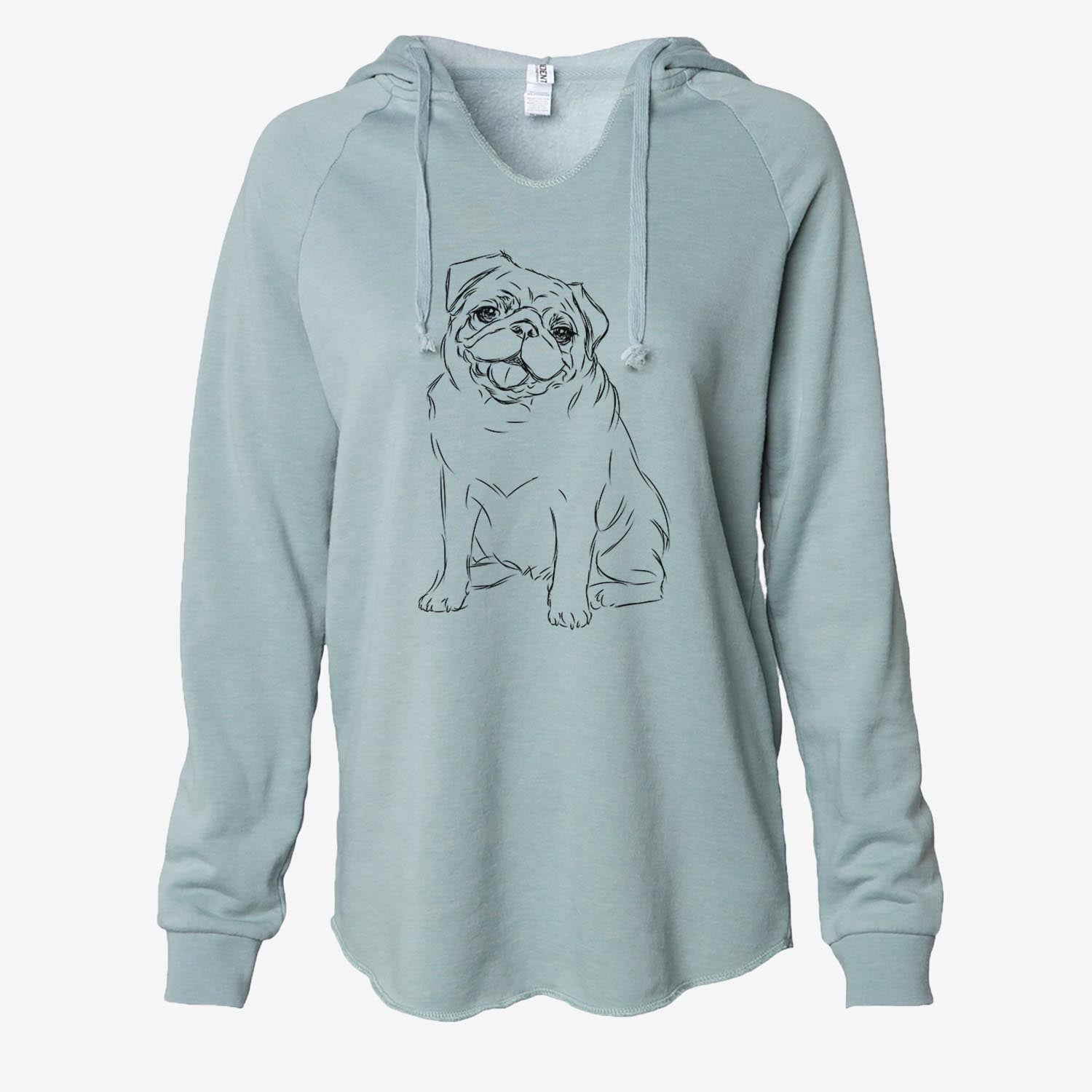 Higgins the Pug - Cali Wave Hooded Sweatshirt