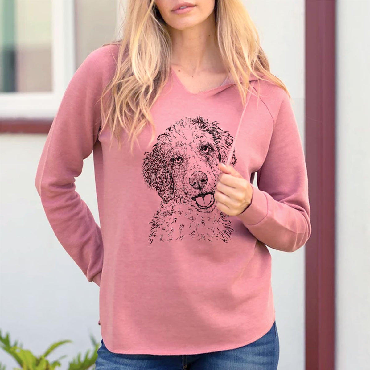 Hoge the Aussiedoodle - Cali Wave Hooded Sweatshirt