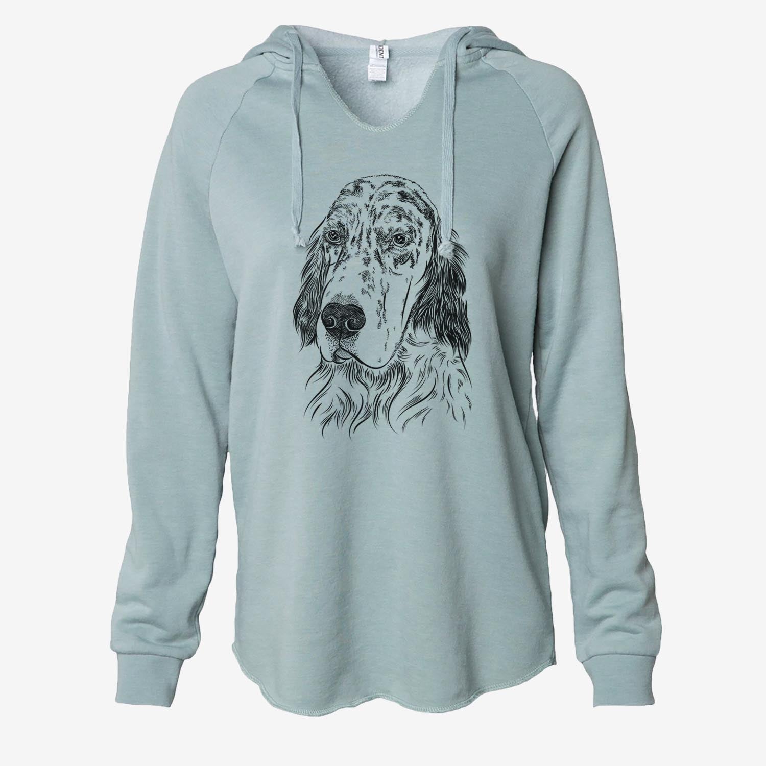 Hutch the English Setter - Cali Wave Hooded Sweatshirt