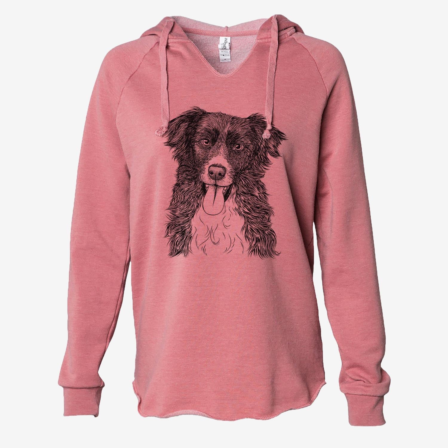 Indi the Border Collie - Cali Wave Hooded Sweatshirt