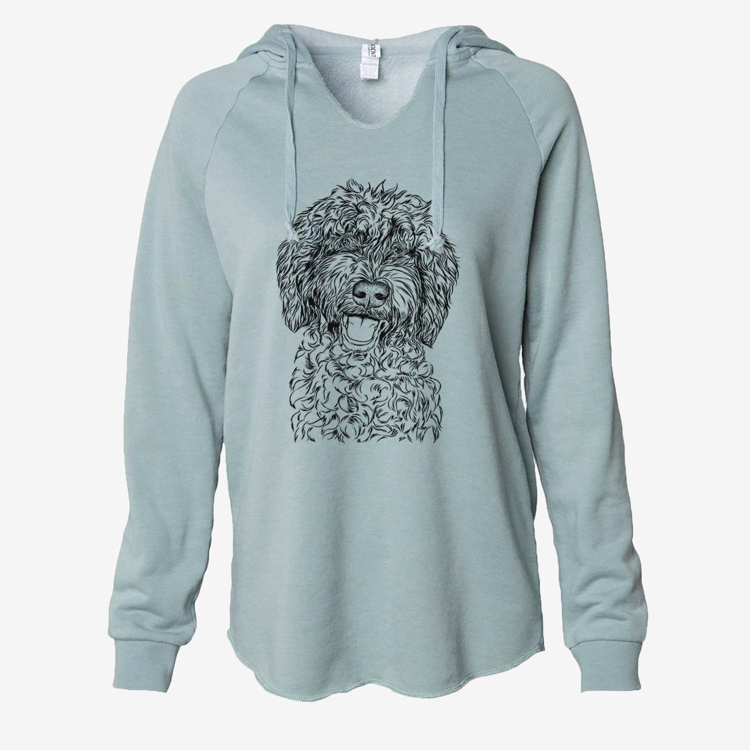 Jack the Chocolate Labradoodle - Cali Wave Hooded Sweatshirt