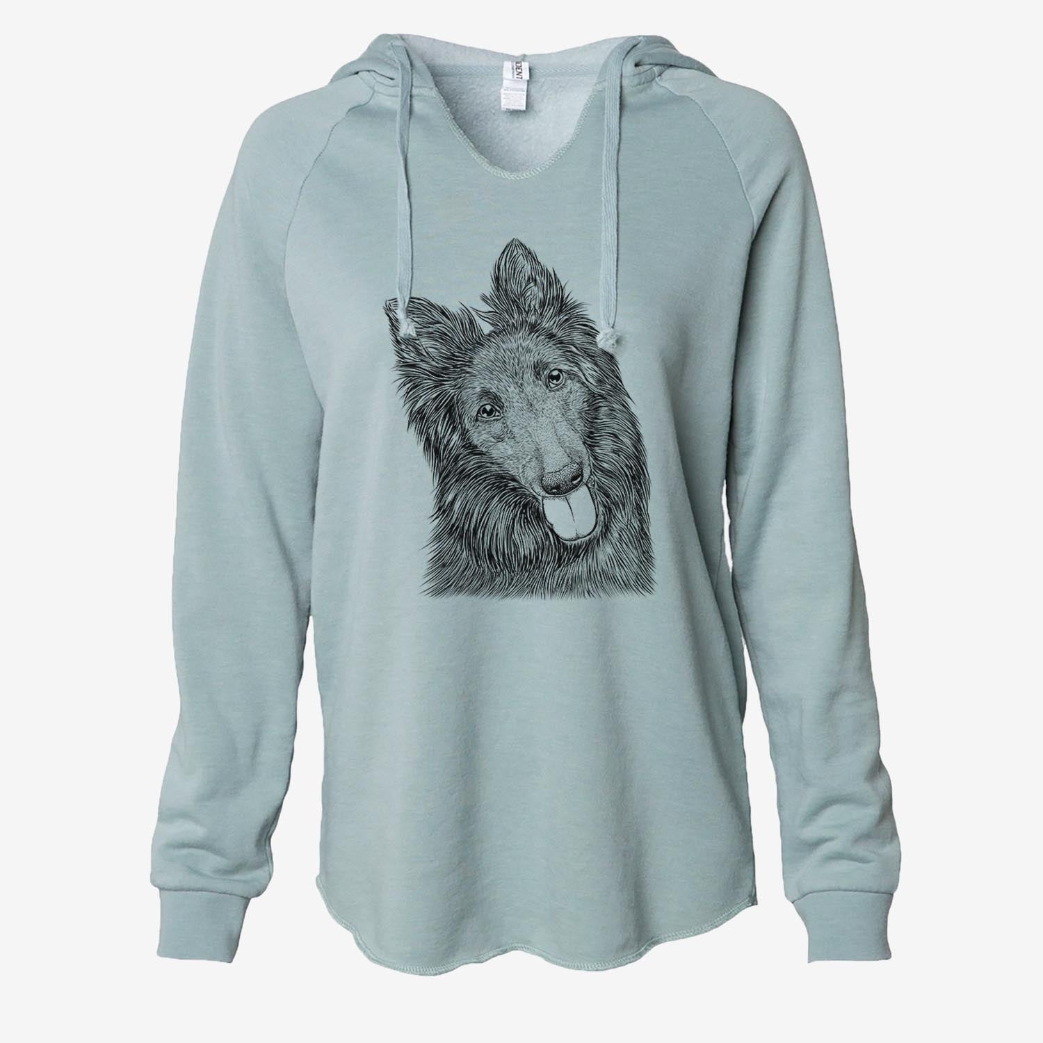 Jaxx the Belgian Tervuren - Cali Wave Hooded Sweatshirt