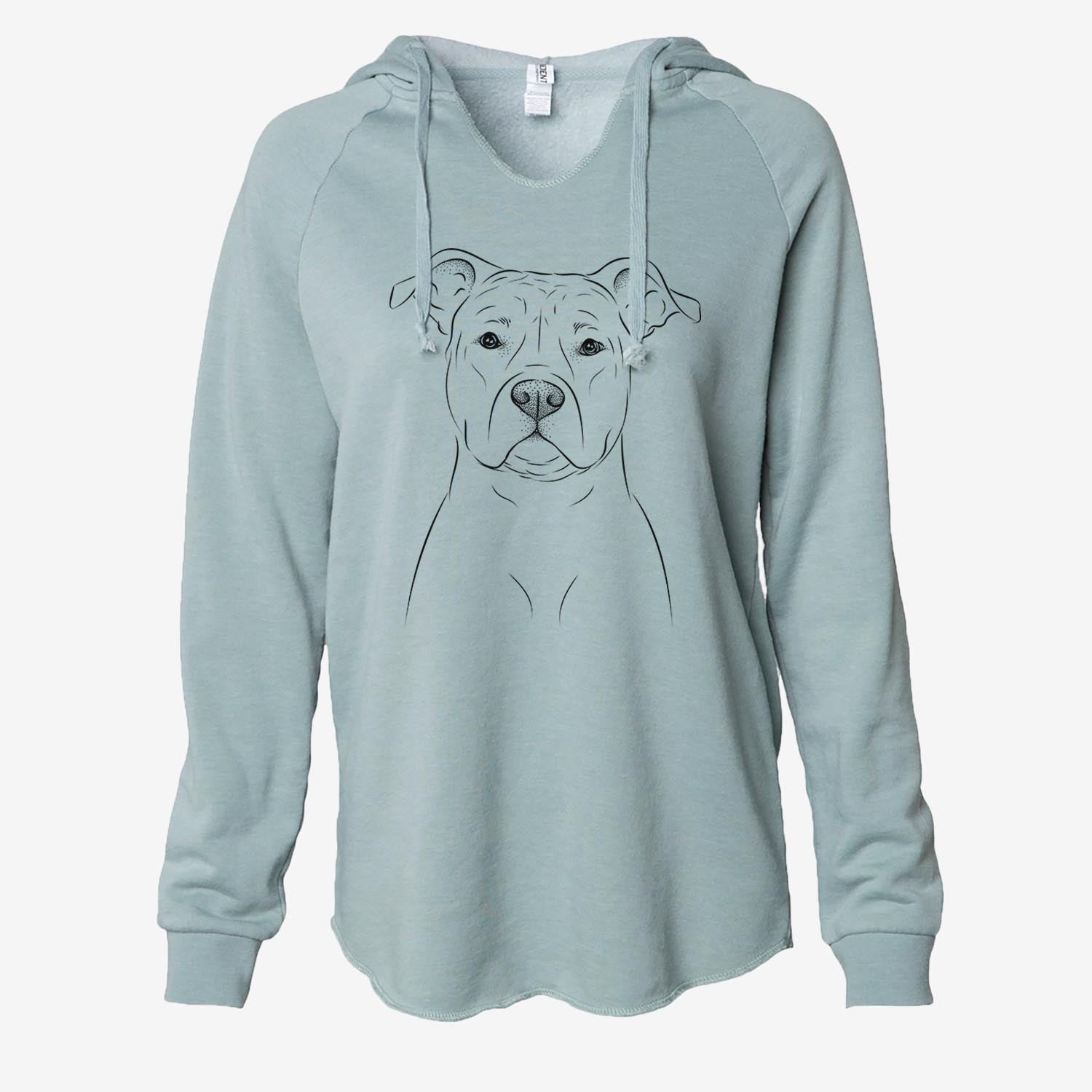 Jethro the American Staffordshire Terrier - Cali Wave Hooded Sweatshirt