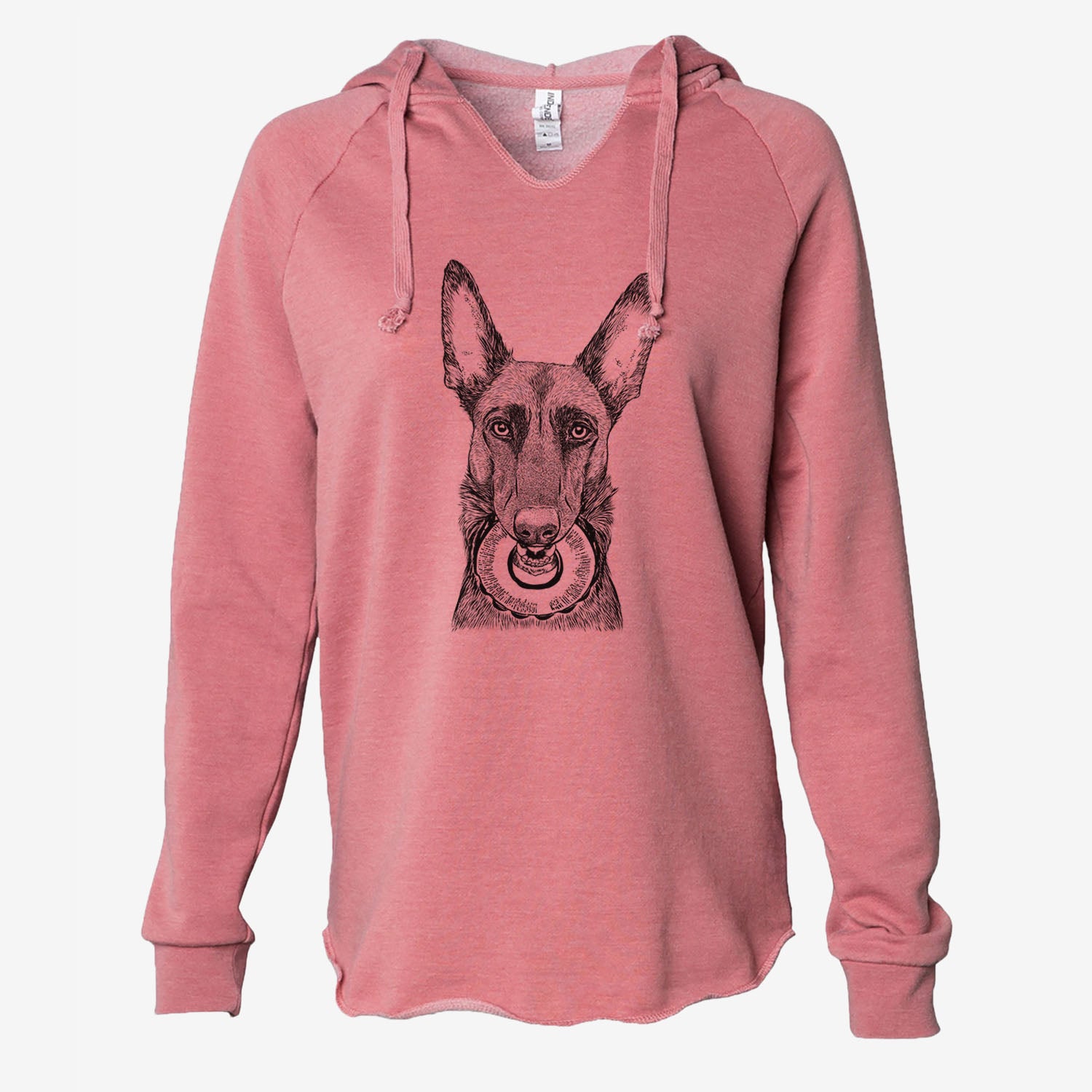 Juno the Belgian Malinois - Cali Wave Hooded Sweatshirt