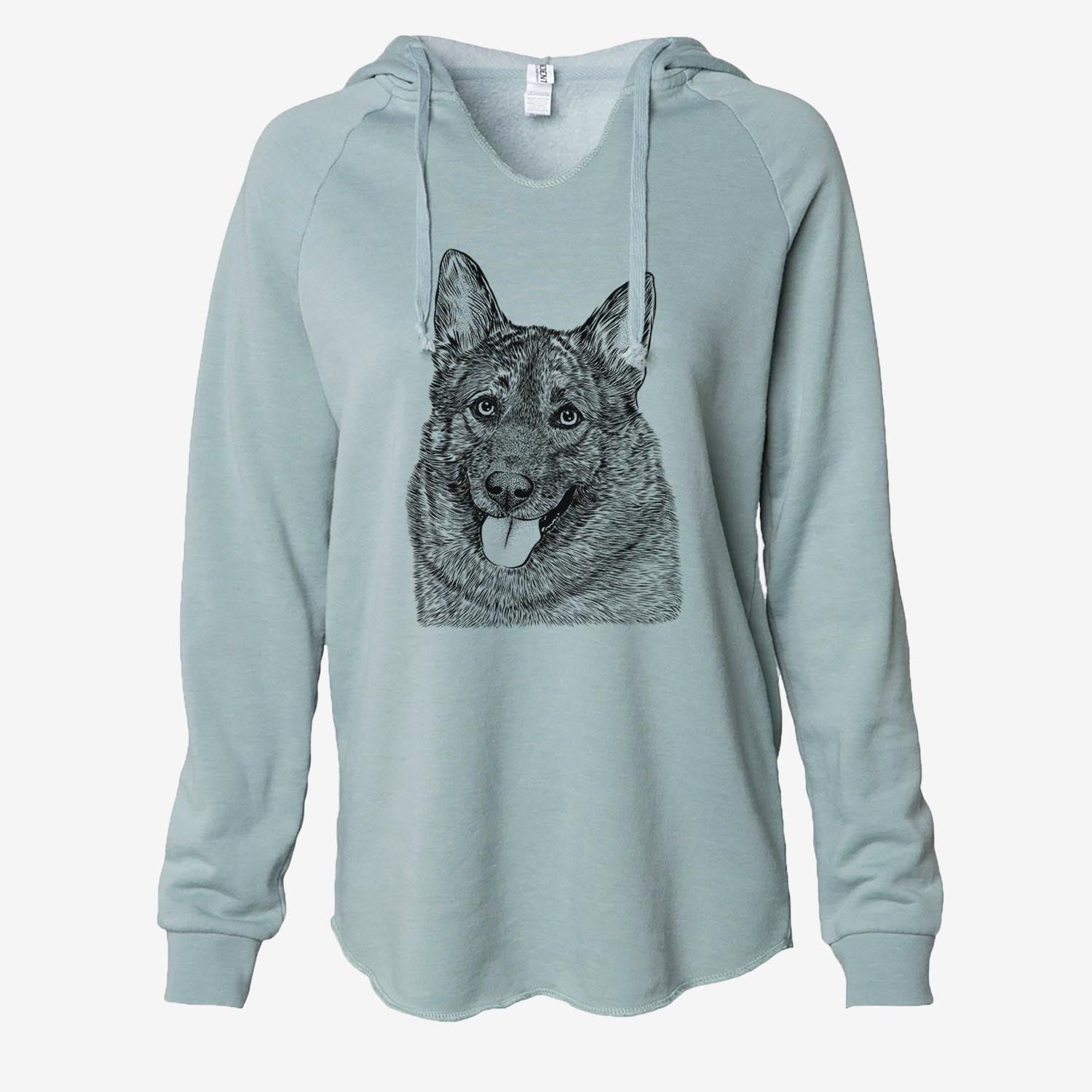 Kasia the Norwegian Elkhound - Cali Wave Hooded Sweatshirt