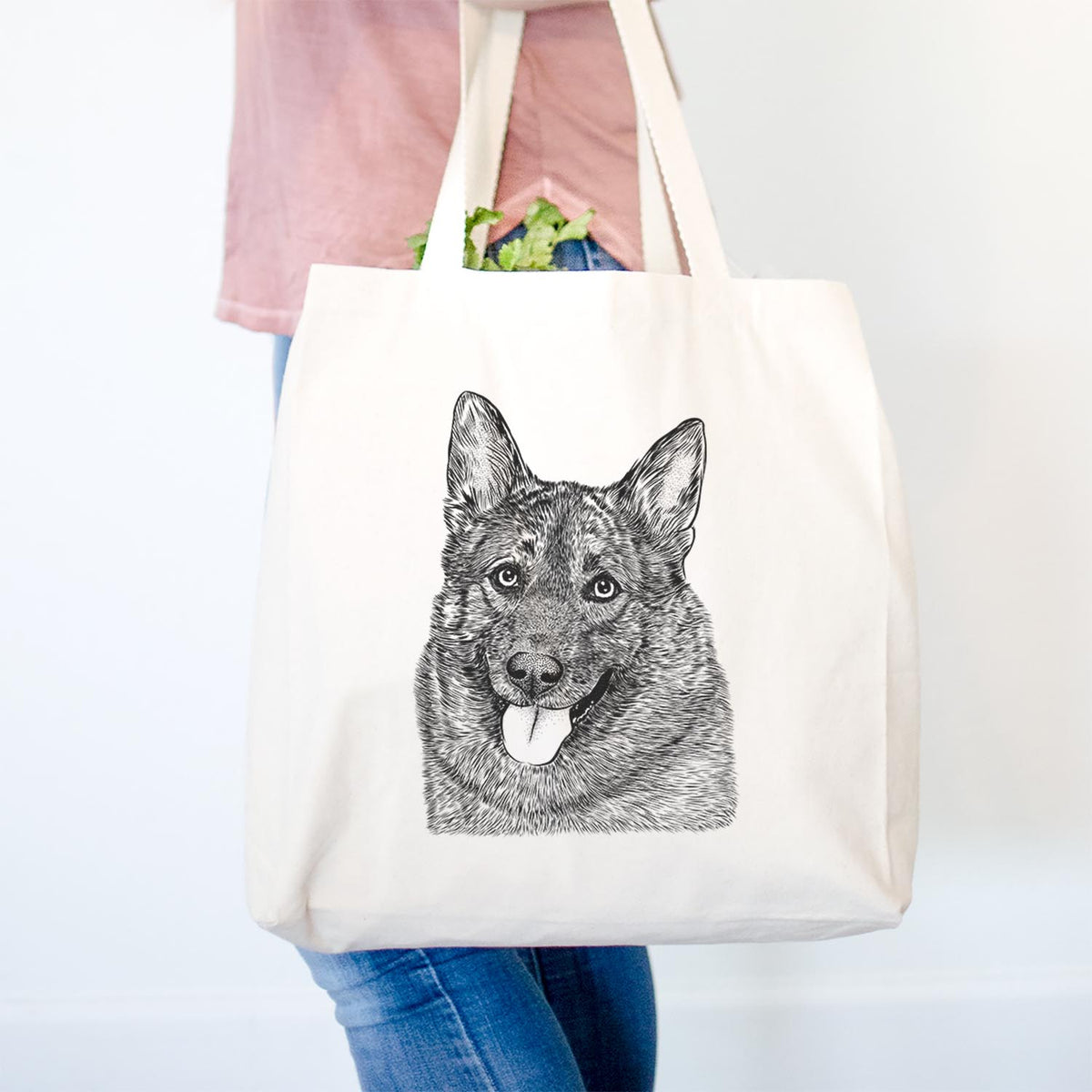 Kasia the Norwegian Elkhound - Tote Bag