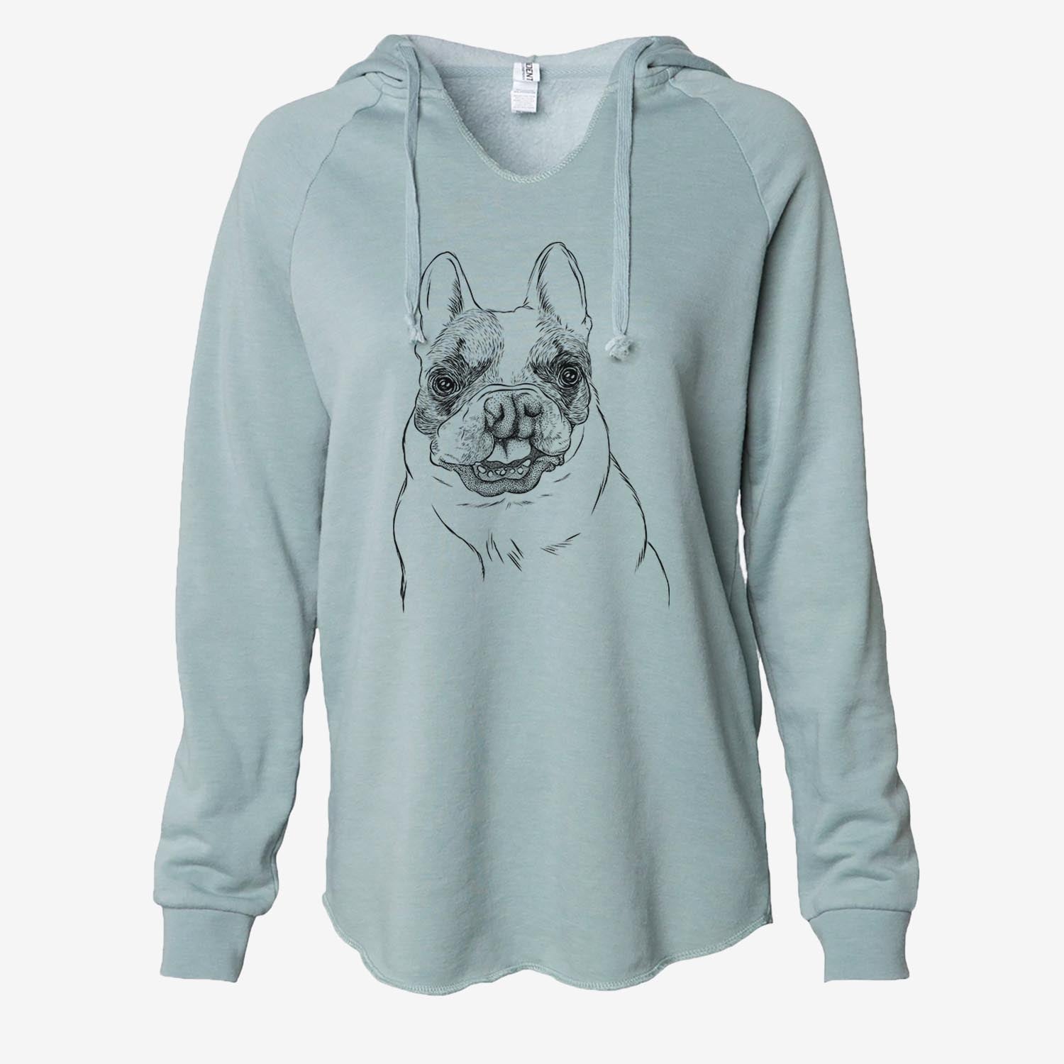 Lentil the French Bulldog - Cali Wave Hooded Sweatshirt