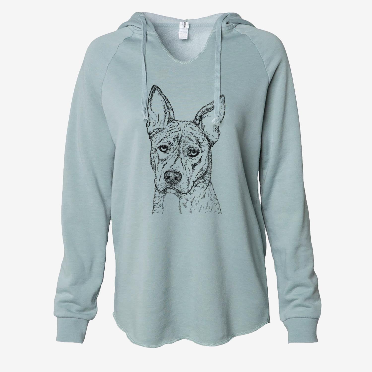 Leo the Ibizan Hound Bull Mastiff Mix - Cali Wave Hooded Sweatshirt