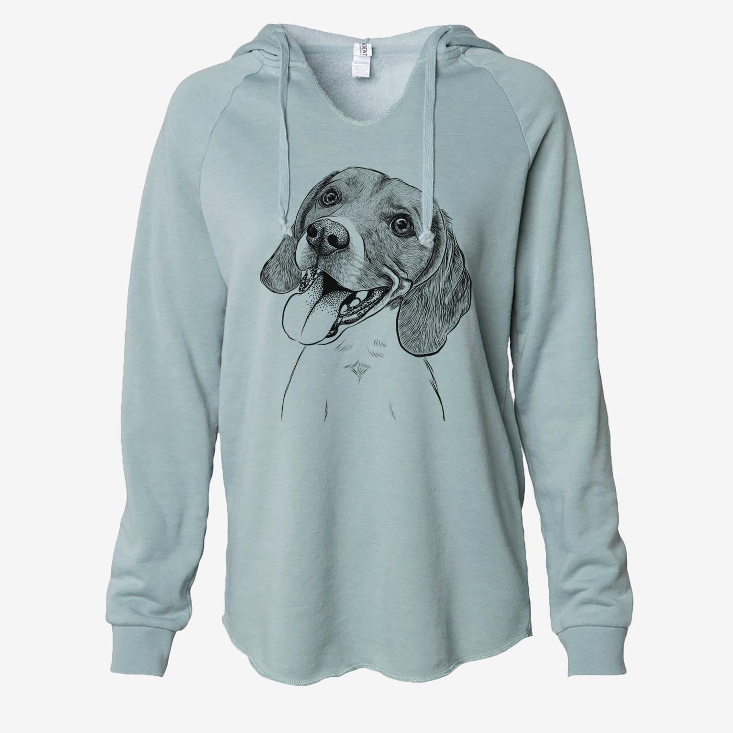 Little Bandit the Beagle - Cali Wave Hooded Sweatshirt