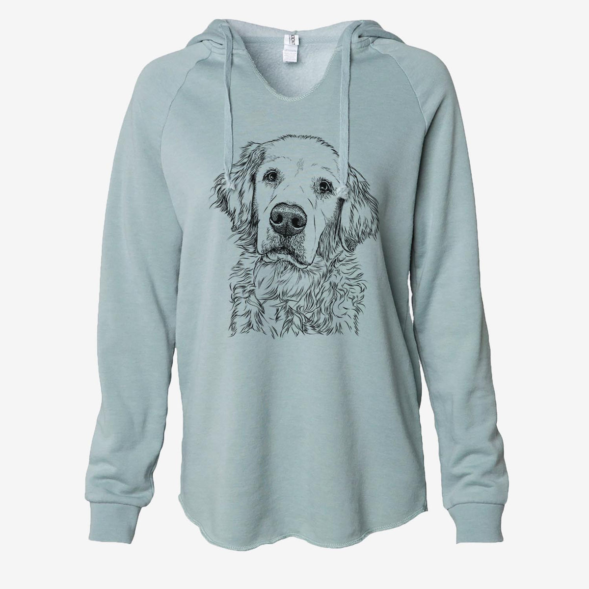 Loganator the Golden Retriever - Cali Wave Hooded Sweatshirt