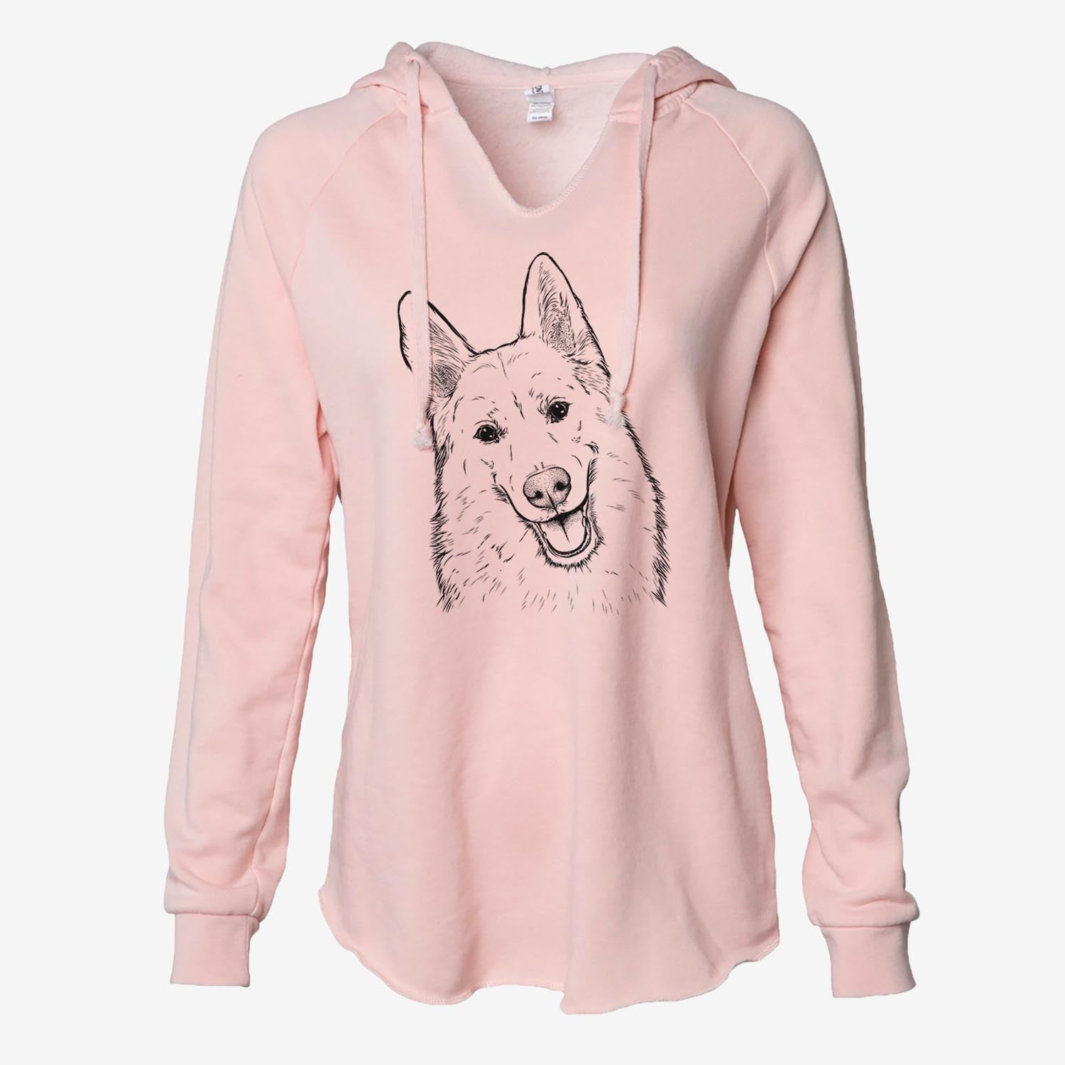 Loki the Husky Shepherd Mix - Cali Wave Hooded Sweatshirt