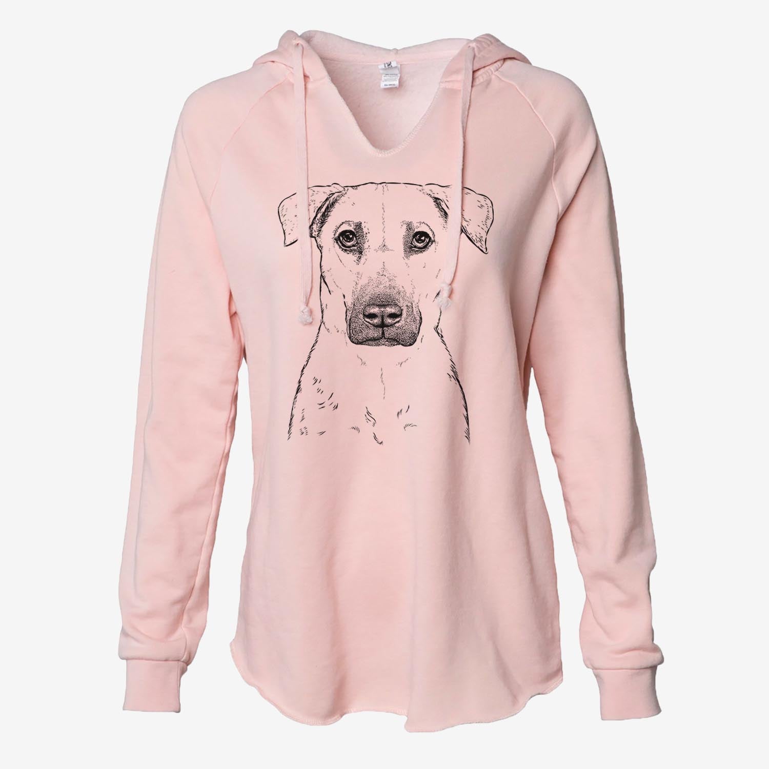 Luna the Black Mouth Cur - Cali Wave Hooded Sweatshirt