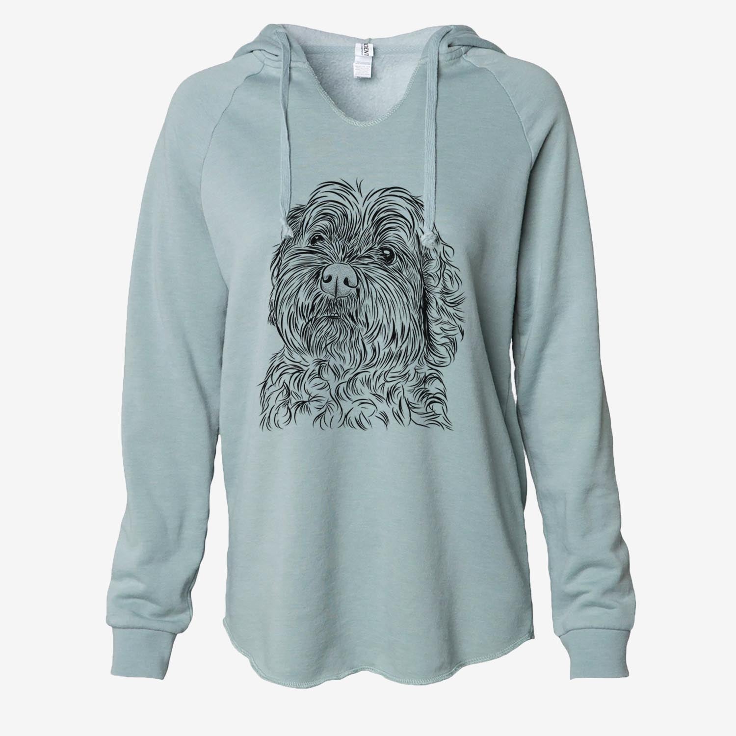 Maggie Girl the Cockapoo - Cali Wave Hooded Sweatshirt