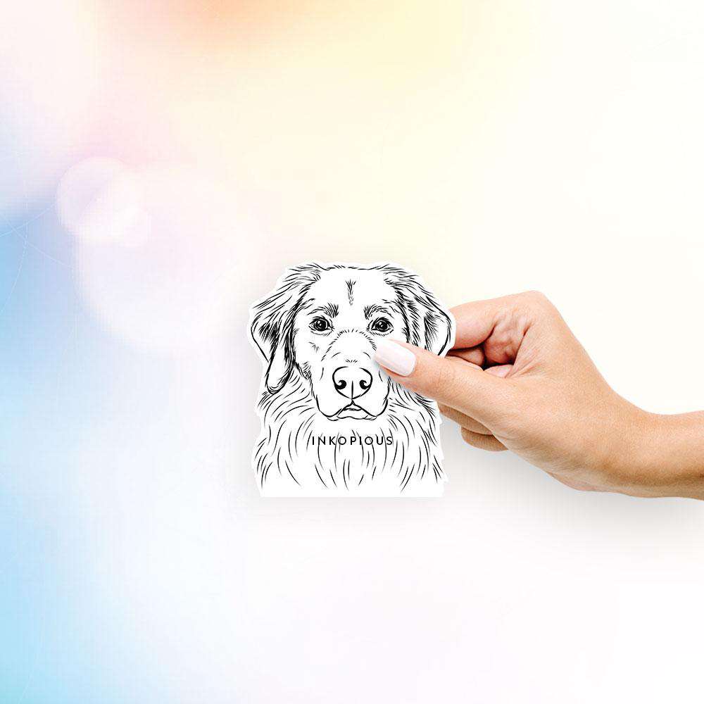 Marley the Golden Retriever - Decal Sticker