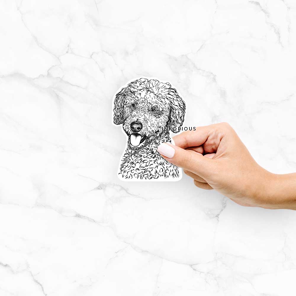 Marlow the Golden Doodle - Decal Sticker