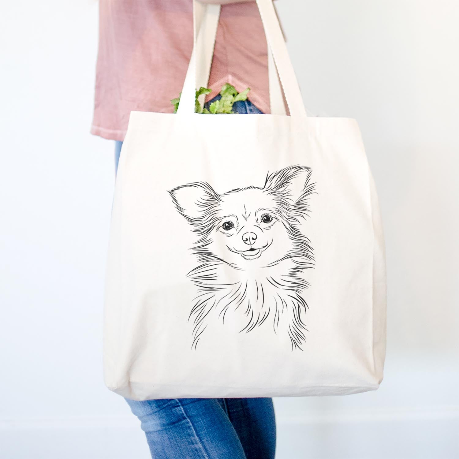 Marzi the Long Haired Chihuahua - Tote Bag