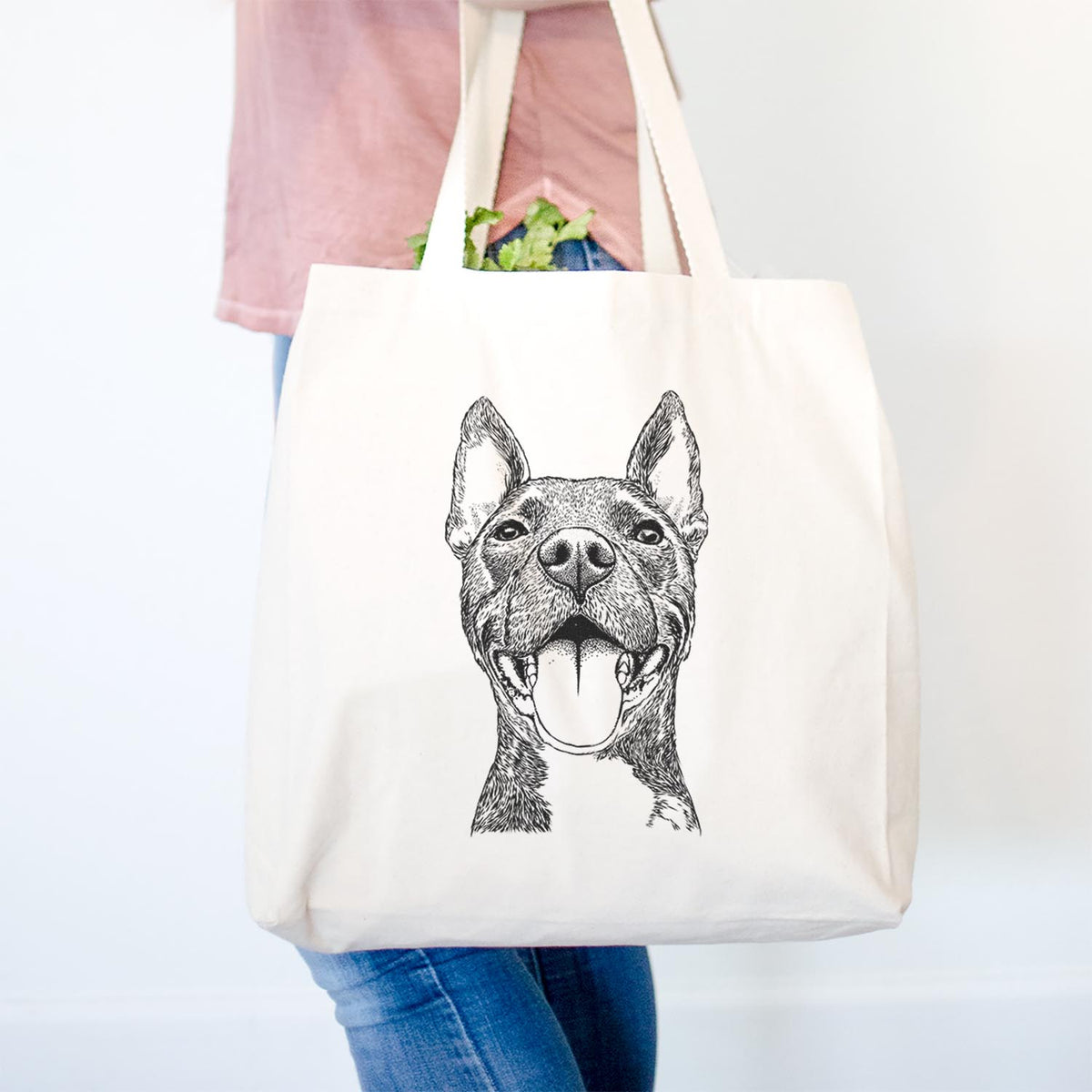 Milo the Pitbull Mix - Tote Bag