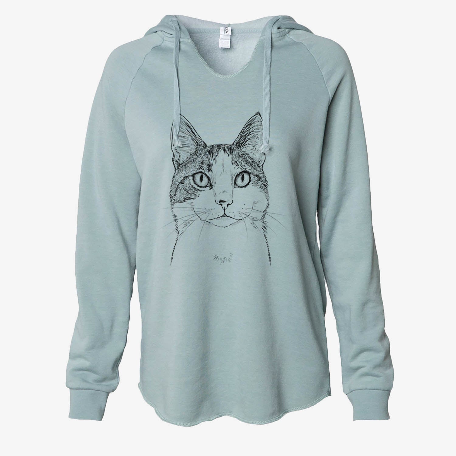 Mini Griffin the Domestic Shorthair Cat - Cali Wave Hooded Sweatshirt