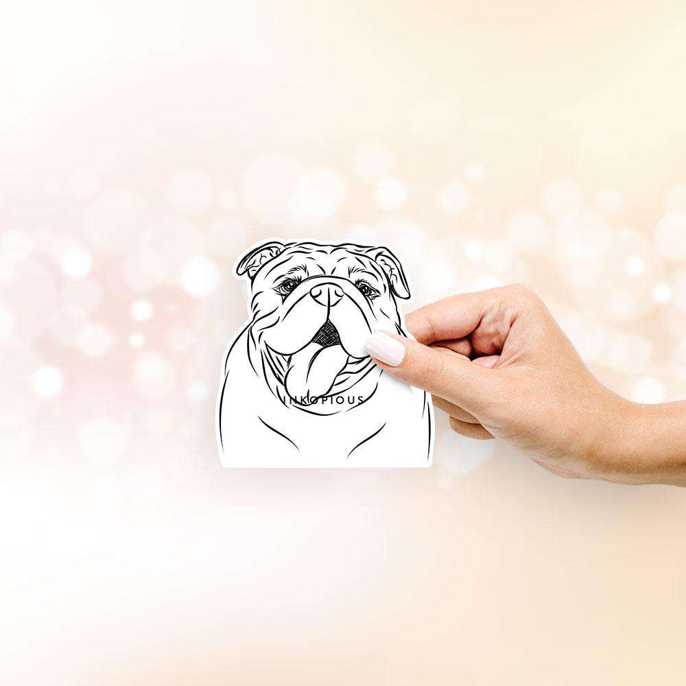 Missy Moo the English Bulldog - Decal Sticker