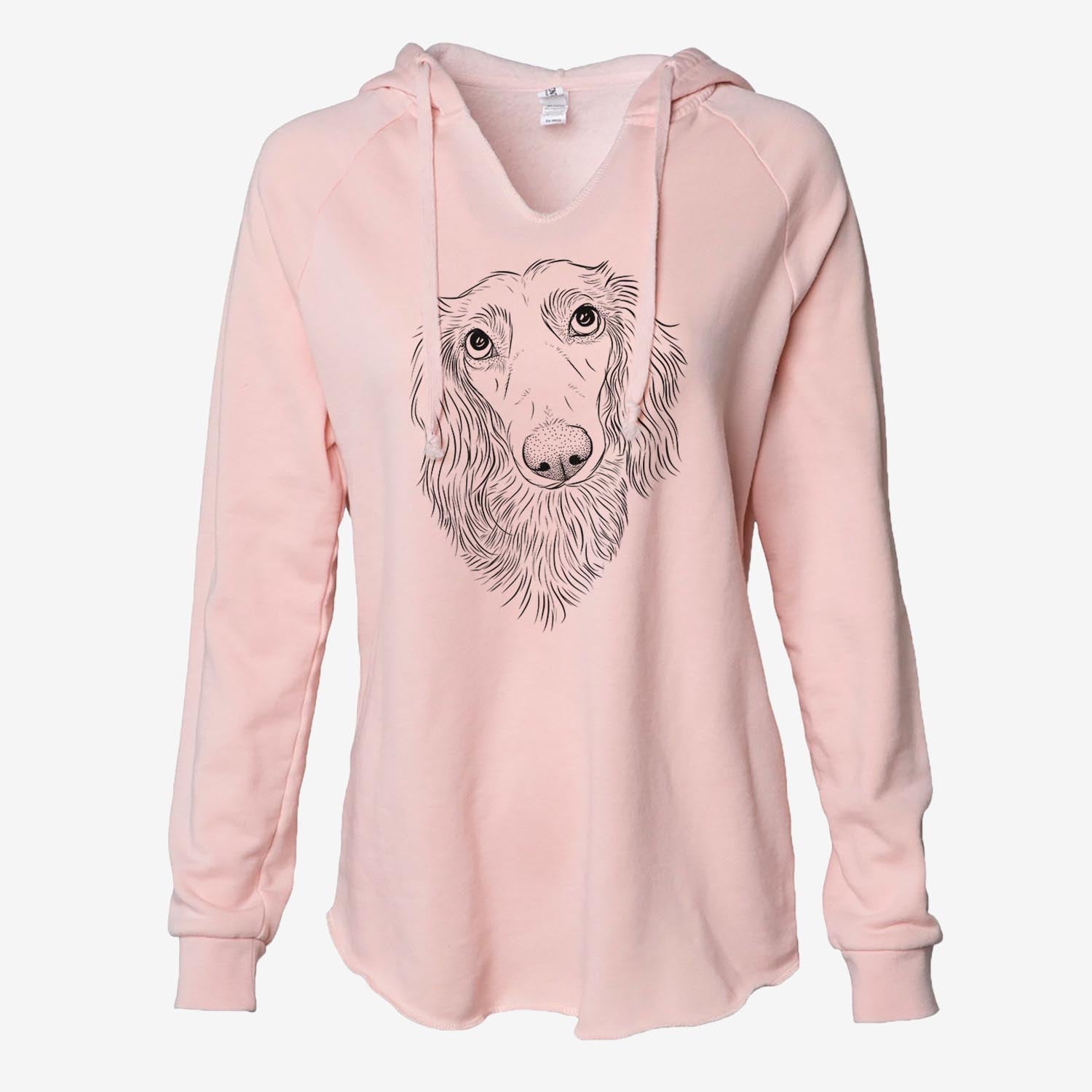 Mr. Rusty the Long Haired Dachshund - Cali Wave Hooded Sweatshirt