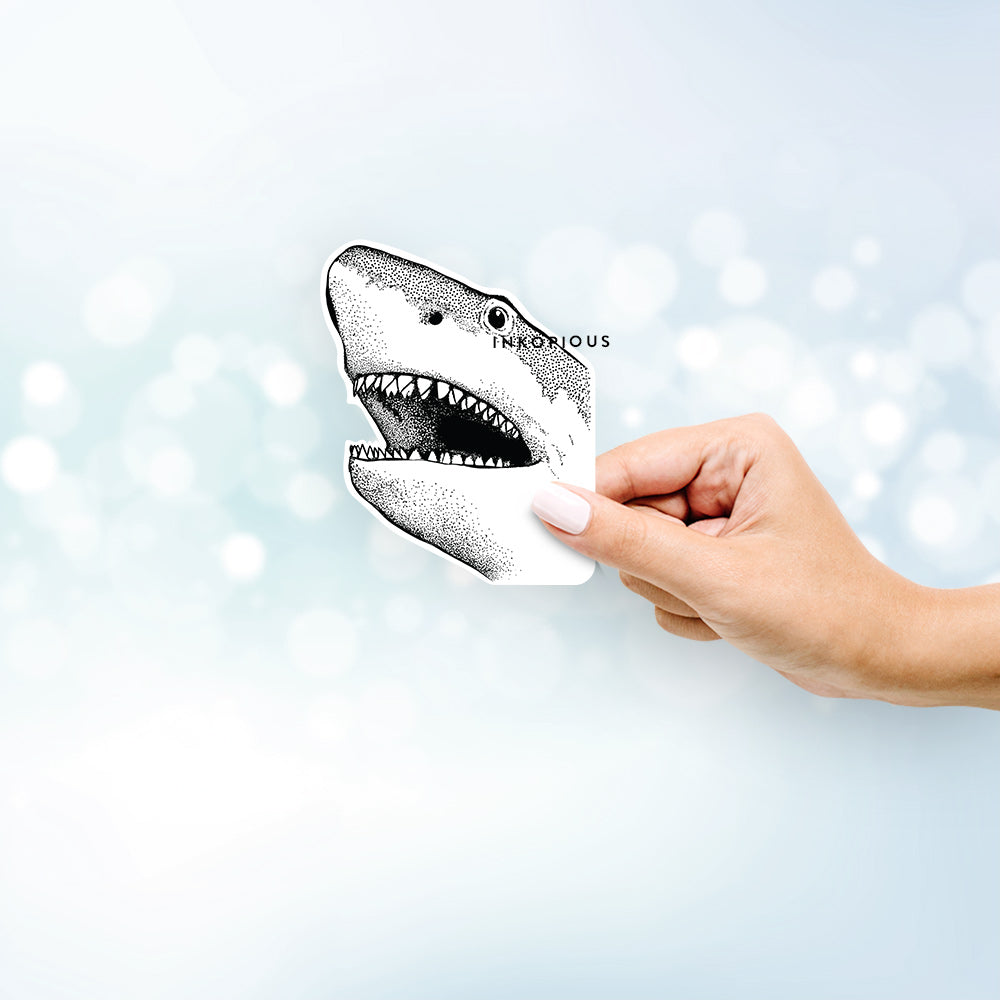 Nado the Great White Shark - Decal Sticker