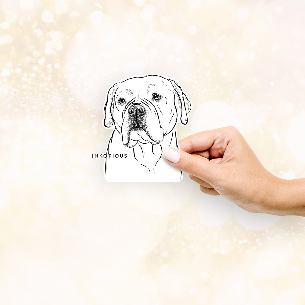 Nora the American Bulldog Mix - Decal Sticker