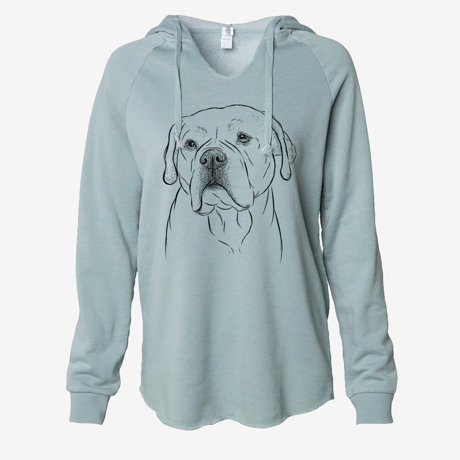 Nora the American Bulldog Mix - Cali Wave Hooded Sweatshirt