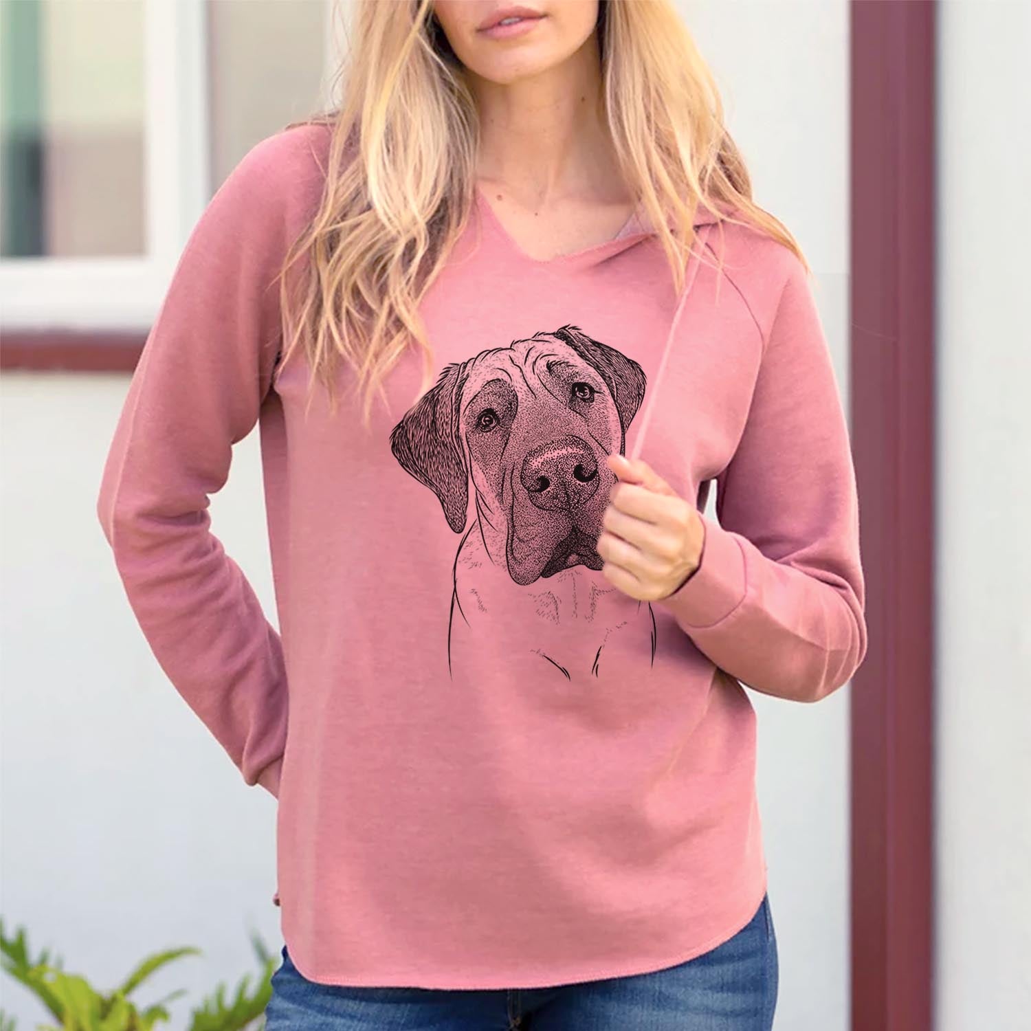 NutterButter the English Mastiff - Cali Wave Hooded Sweatshirt