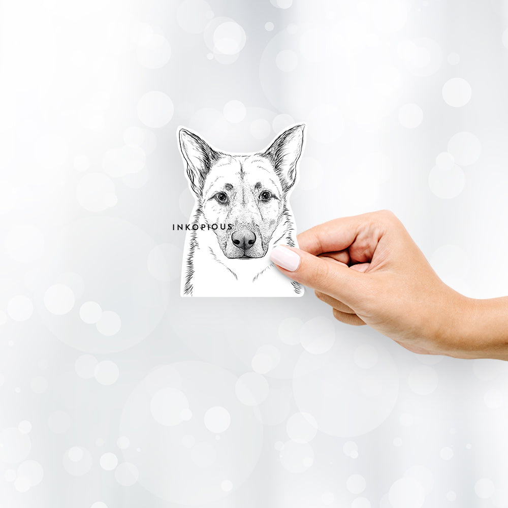 Oliverno the German Shepherd - Decal Sticker