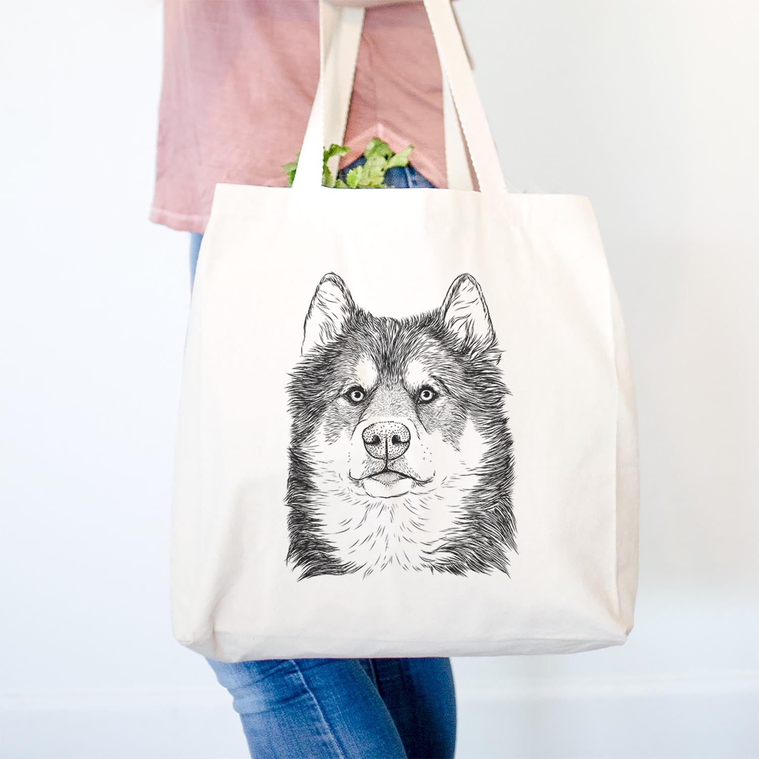 Oskar the Candian Eskimo Dog - Tote Bag