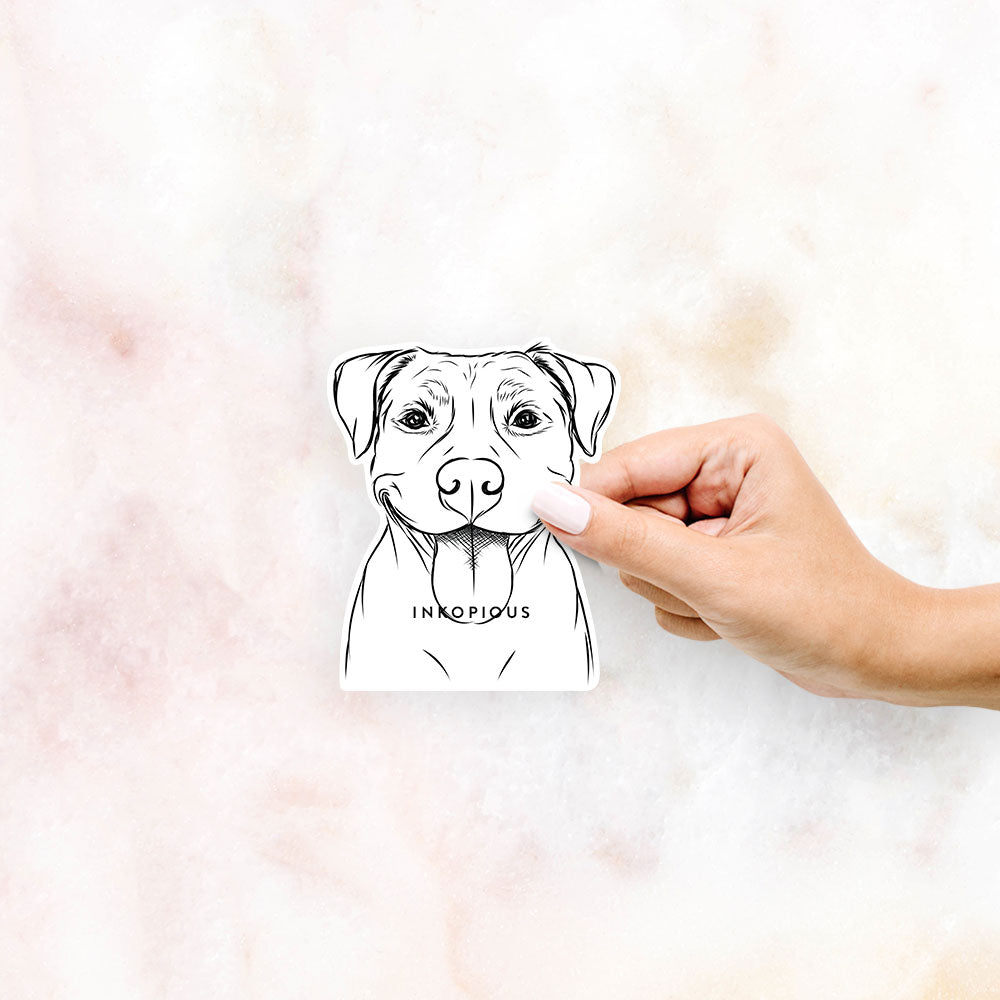 Parker the Pitbull - Decal Sticker