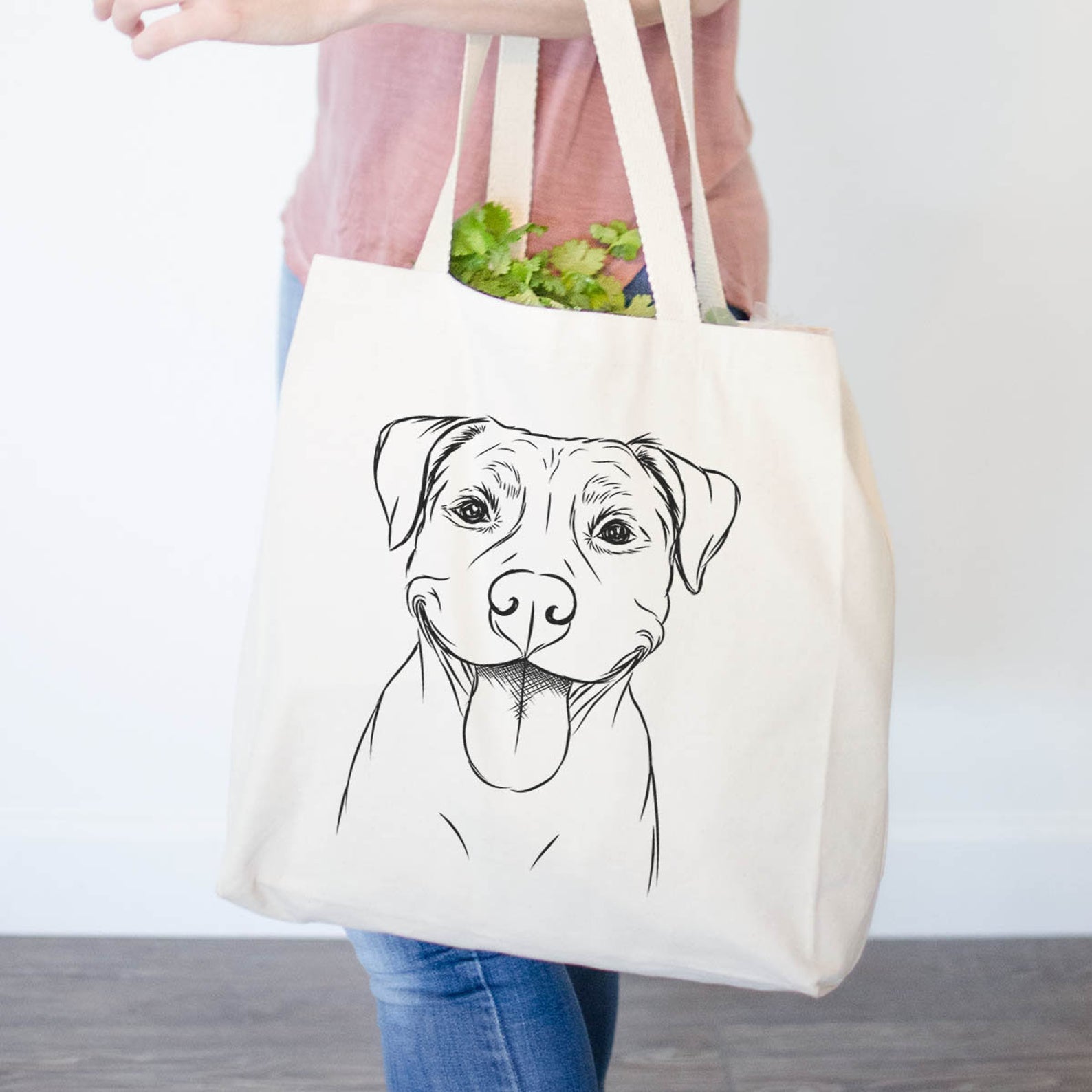 Parker the Pitbull - Tote Bag