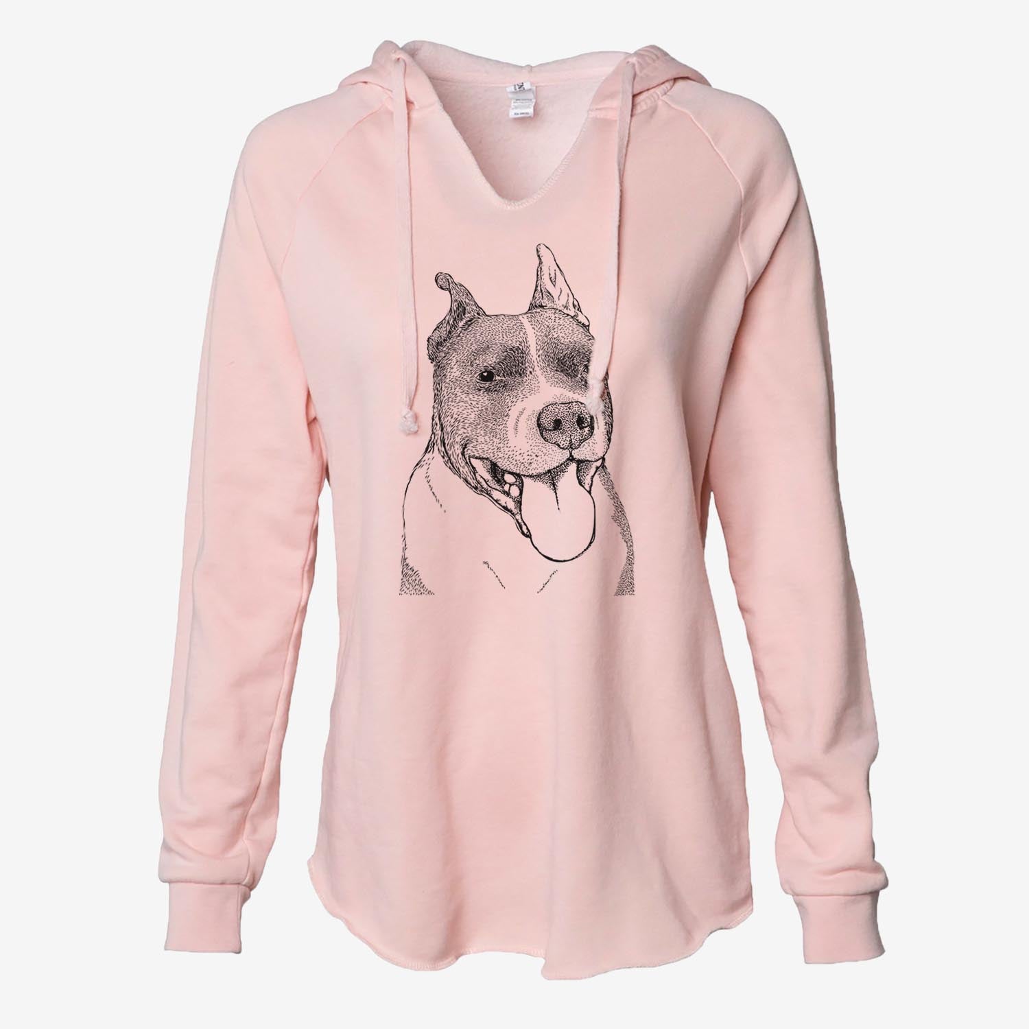 Piggy the American Staffordshire Terrier - Cali Wave Hooded Sweatshirt