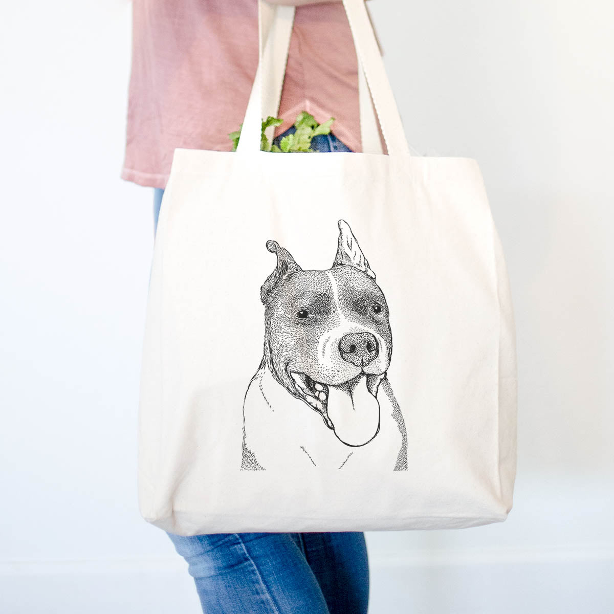 Piggy the American Staffordshire Terrier - Tote Bag