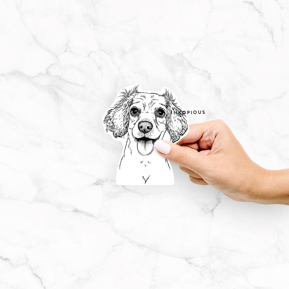 Piglet the Dachshund Mix - Decal Sticker
