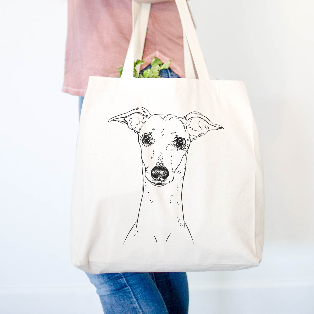 Pip the Italian Greyhound - Tote Bag