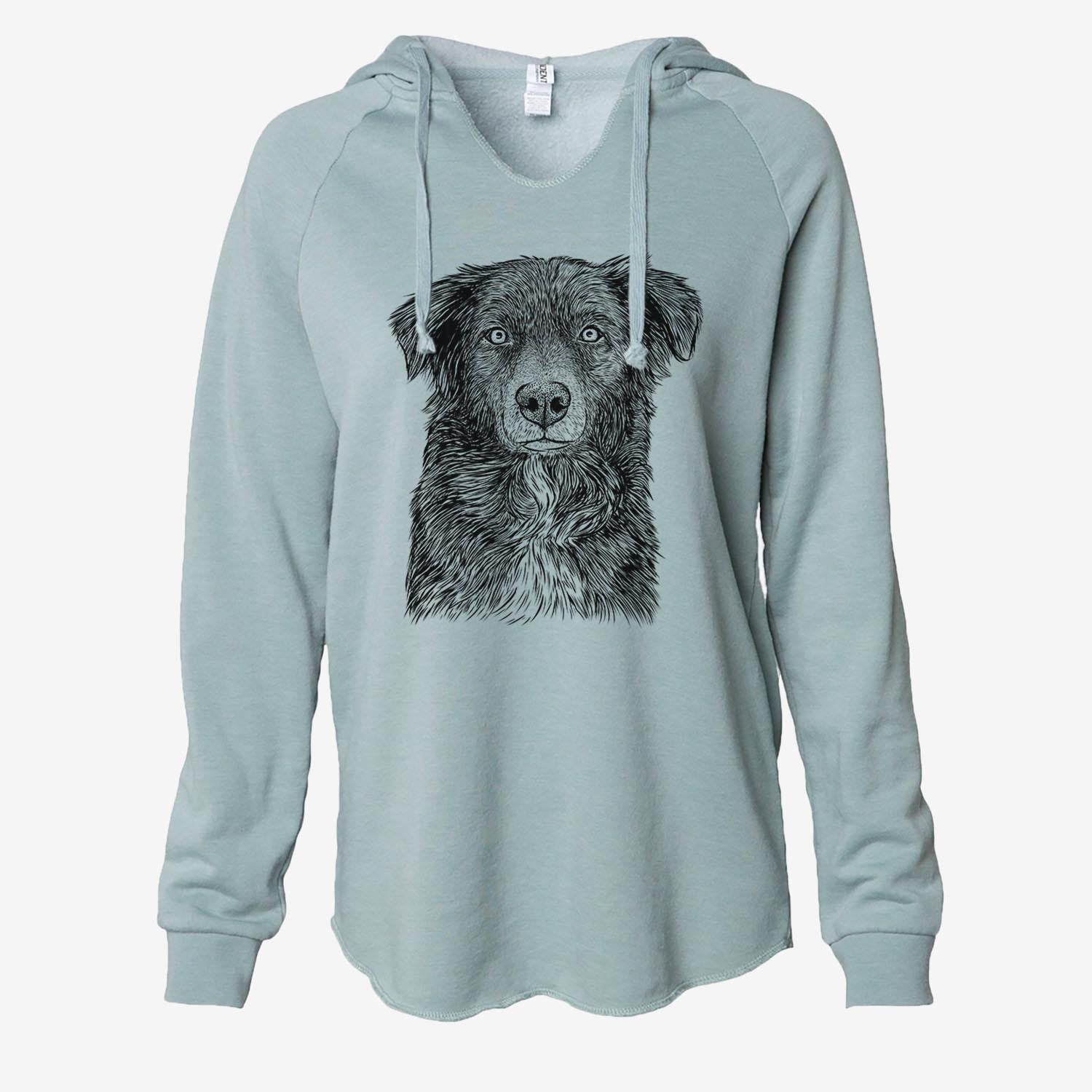 Pixel the Australian Shepherd - Cali Wave Hooded Sweatshirt