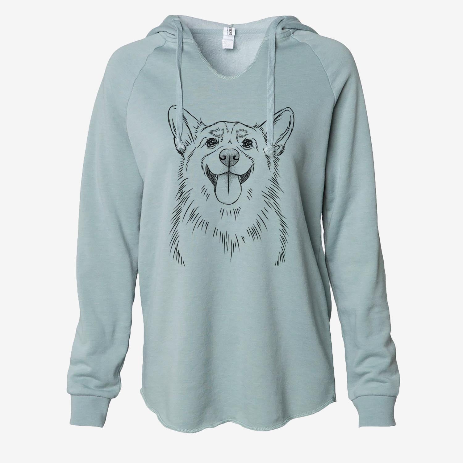 Porter the Pembroke Welsh Corgi - Cali Wave Hooded Sweatshirt