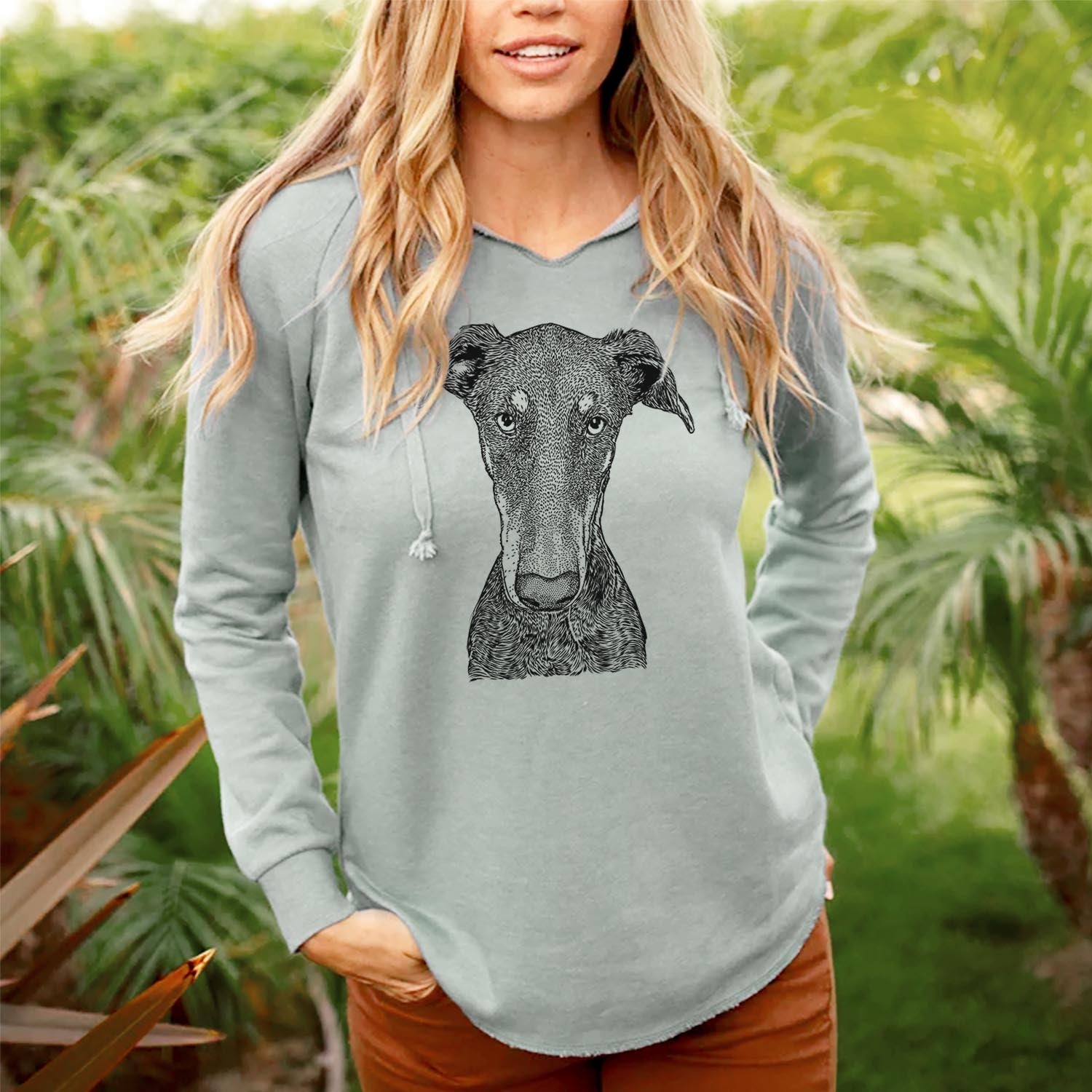 Princess Fiona the Doberman - Cali Wave Hooded Sweatshirt