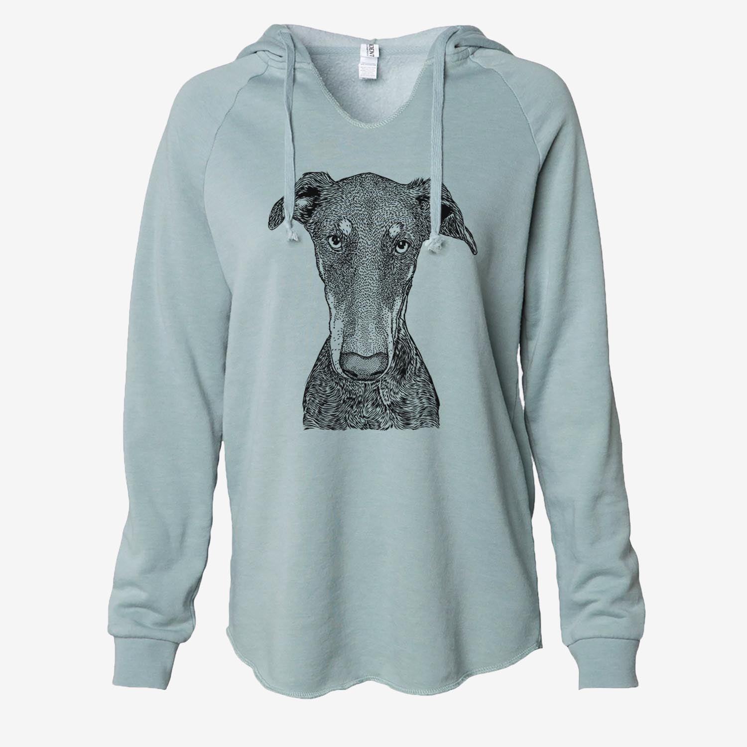 Princess Fiona the Doberman - Cali Wave Hooded Sweatshirt