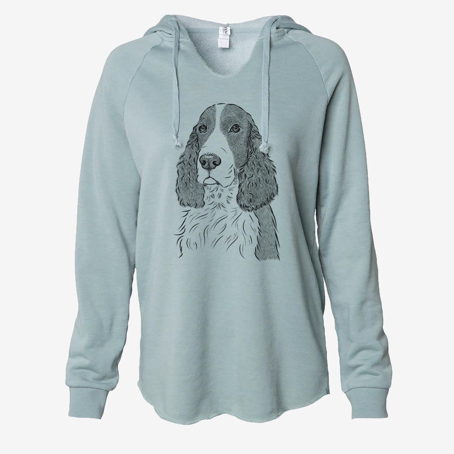 Quincy the English Springer Spaniel - Cali Wave Hooded Sweatshirt