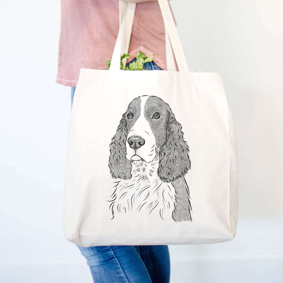 Quincy the English Springer Spaniel - Tote Bag