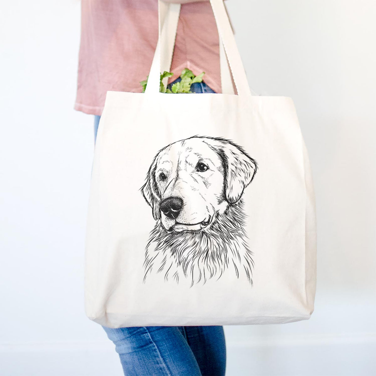 Quinn the Golden Retriever - Tote Bag