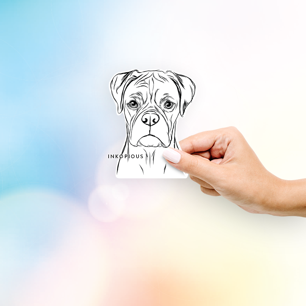 Reese the Boxer - Decal Sticker