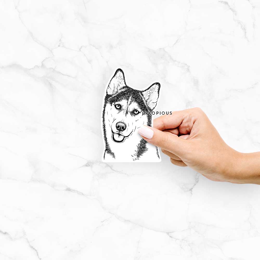 Remmie the Siberian Husky - Decal Sticker