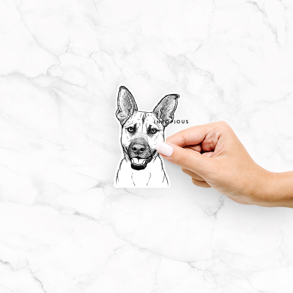 Remus the German Shepherd - Decal Sticker