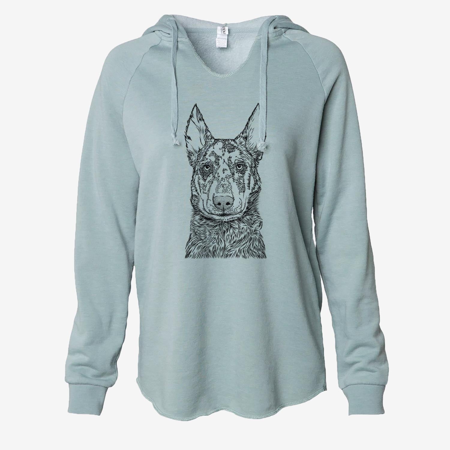 Riggs the Beauceron - Cali Wave Hooded Sweatshirt