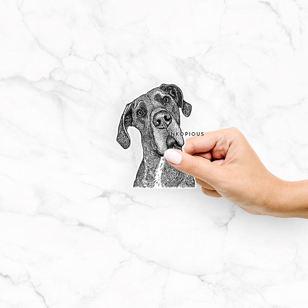 River the Great Dane - Decal Sticker