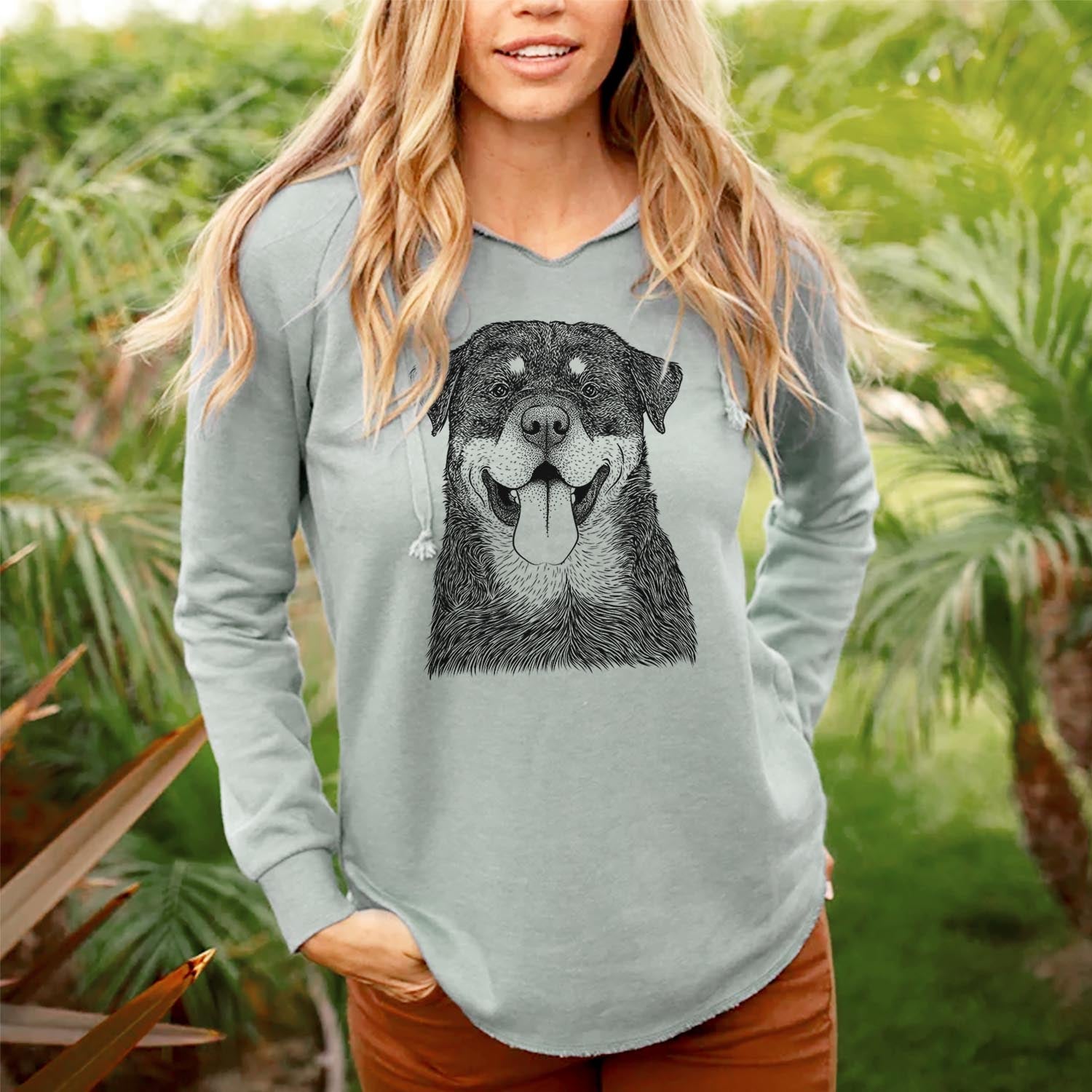 Romeo the Rottweiler - Cali Wave Hooded Sweatshirt